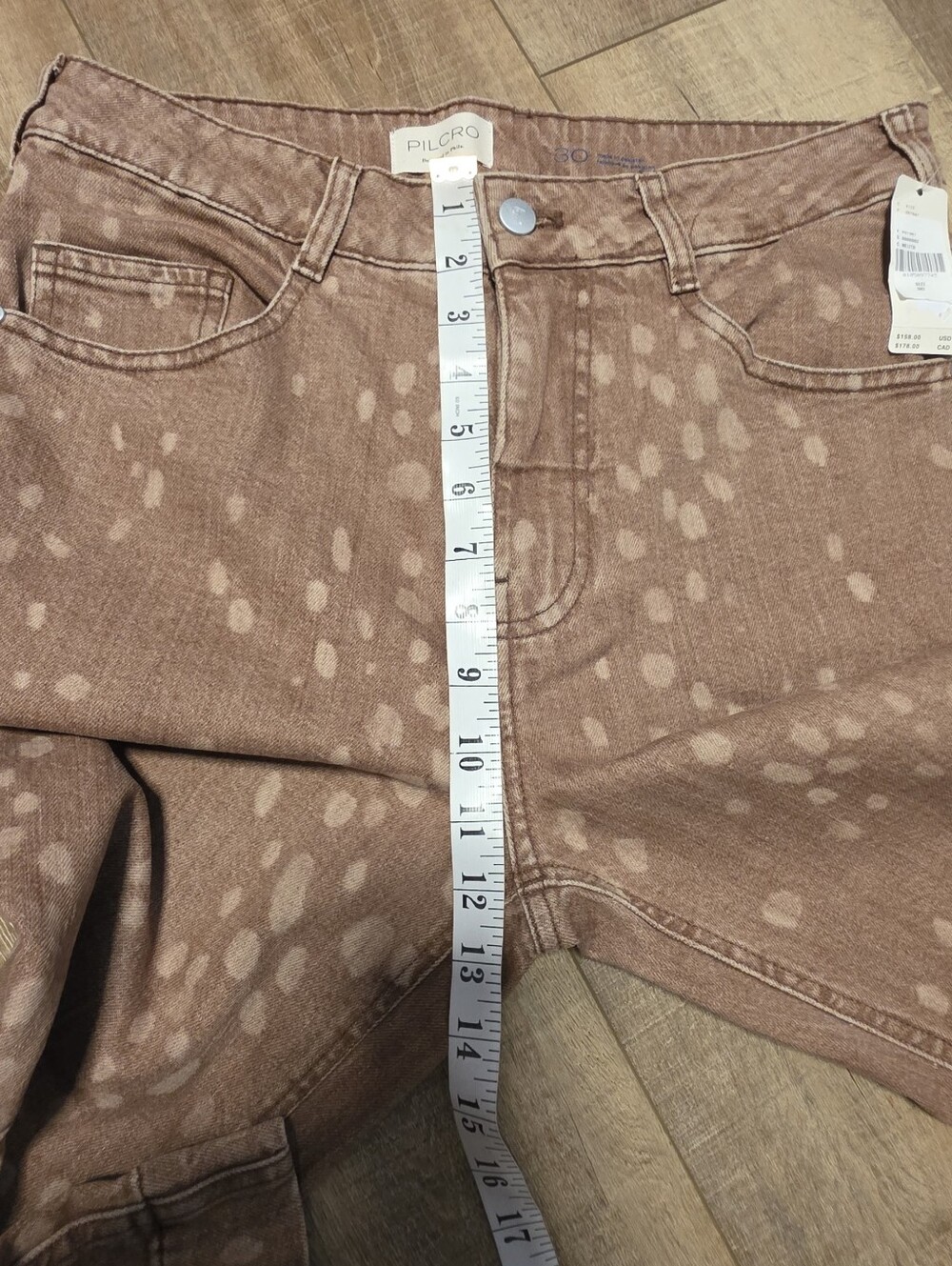 Anthropologie ($178) Pilcro Oh Deer High-Rise Wide-Leg Jeans NWT Size 30 - Picture 8 of 10